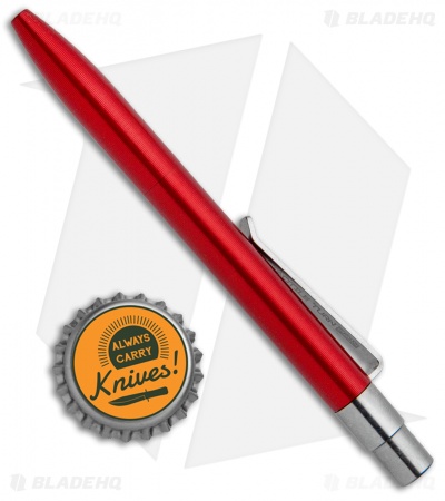 Tactile Turn Click Short Machined Pen - Red Aluminum TT-6046