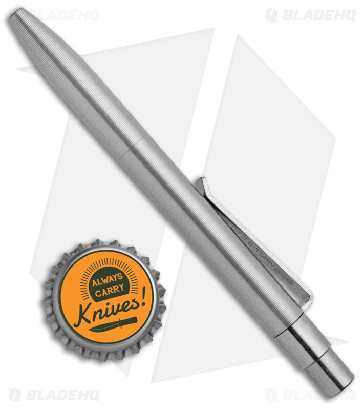 Tactile Turn Click Short Machined Pen - Titanium TT-6002