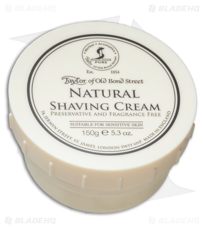 Taylor of Old Bond Street Natural Sensitive Skin Shaving Cream Bowl (5.3 oz.)
