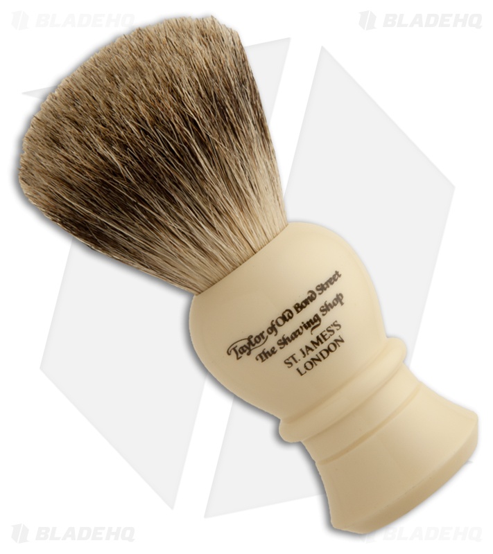 Taylor of Old Bond Street Medium Pure Badger Shaving Brush w/ Bulbous Handle