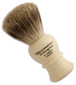 Taylor of Old Bond Street Medium Pure Badger Shaving Brush w/ Bulbous Handle