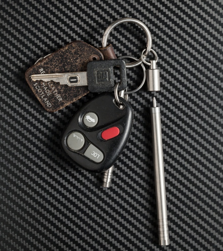 TEC Accessories PicoPen Ultimate Keychain Pen (Titanium)