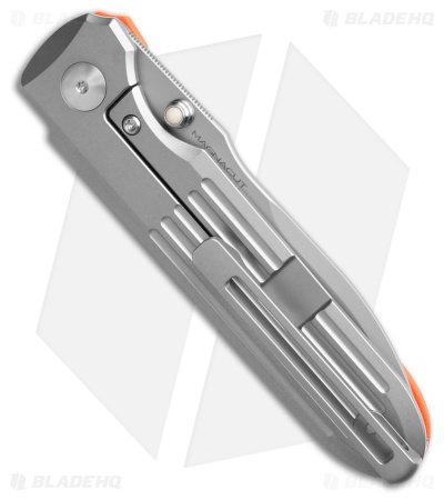 Prometheus Design Werx Invictus Frame Lock Knife Orange G-10 (3.5" Magnacut)