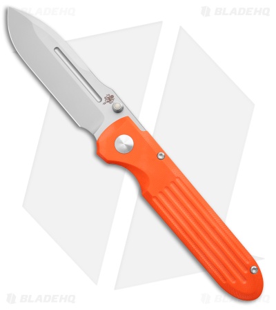 Prometheus Design Werx Invictus Frame Lock Knife Orange G-10 (3.5" Magnacut)