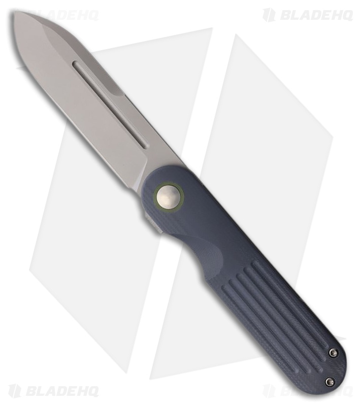 Terrain 365 Narwhal Frame Lock Knife Ti/Marine Gray G-10 (3.5" Terravantium)