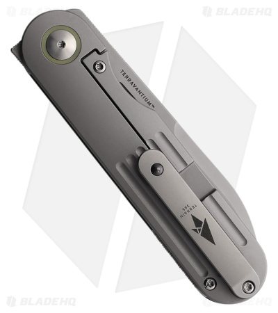 Terrain 365 Narwhal Frame Lock Knife Ti/Dark Matter Gold CF (3.5" Terravantium)