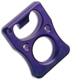 TheBottleBruiser Bottle Cap Opener SFO Pocket Tool Purple Titanium