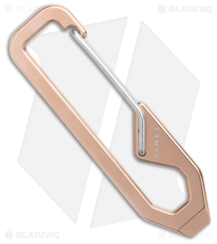 The James Brand Holcombe Carabiner - Rose Gold/Stainless