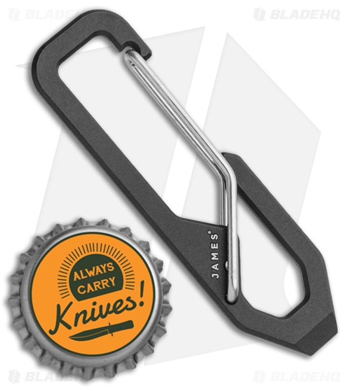 The James Brand Holcombe Carabiner - Black/Stainless 