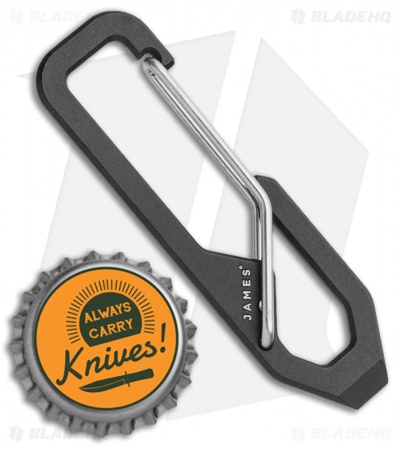 The James Brand Holcombe Carabiner - Black/Stainless 