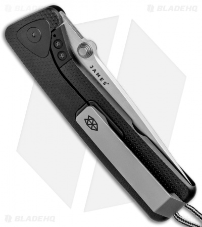 James Brand The Barnes Frame Lock Knife Checkered Black Titanium (3.5" Two-Tone)
