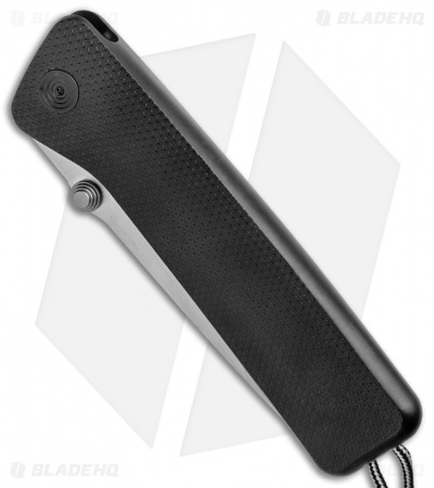 James Brand The Barnes Frame Lock Knife Checkered Black Titanium (3.5" Two-Tone)