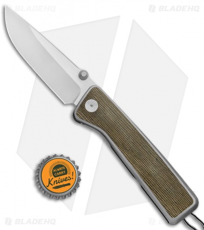 James Brand The Barnes Limited Frame Lock Knife Ti/Green Micarta (3.5" Two-Tone)