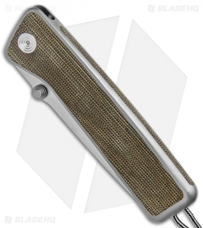 James Brand The Barnes Limited Frame Lock Knife Ti/Green Micarta (3.5" Two-Tone)