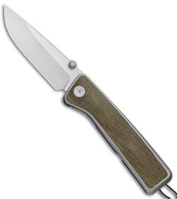 The James Brand The Barnes Limited Frame Lock Knife Ti/Green Micarta (3.5" Sat)