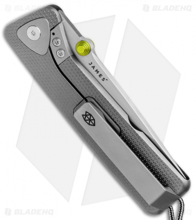 James Brand The Barnes Frame Lock Knife Checkered Titanium (3.5" Two-Tone)