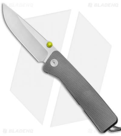 James Brand The Barnes Frame Lock Knife Checkered Titanium (3.5" Two-Tone)