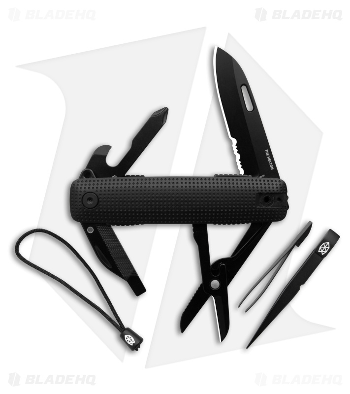 The James Brand The Helton Multi-Tool Black Al Black Blade (10-in-1)