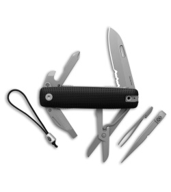 The James Brand The Helton Multi-Tool Black Al Stainless Blade (10-in-1)