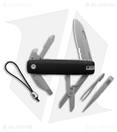 The James Brand The Helton Multi-Tool Black Al Stainless Blade (10-in-1)