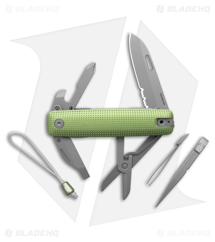 The James Brand The Helton Multi-Tool Grove Green Al Stainless Blade (10-in-1)