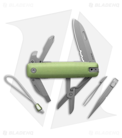 The James Brand The Helton Multi-Tool Grove Green Al Stainless Blade (10-in-1)