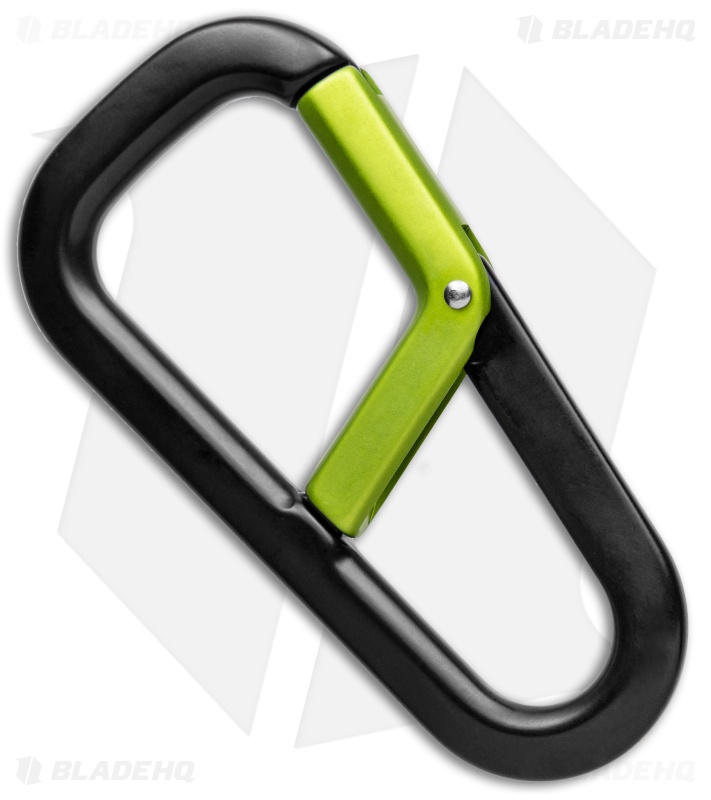 The James Brand The Hardin Carabiner - Black/Electric Moss