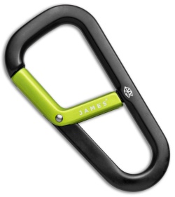 The James Brand The Hardin Carabiner - Black/Electric Moss