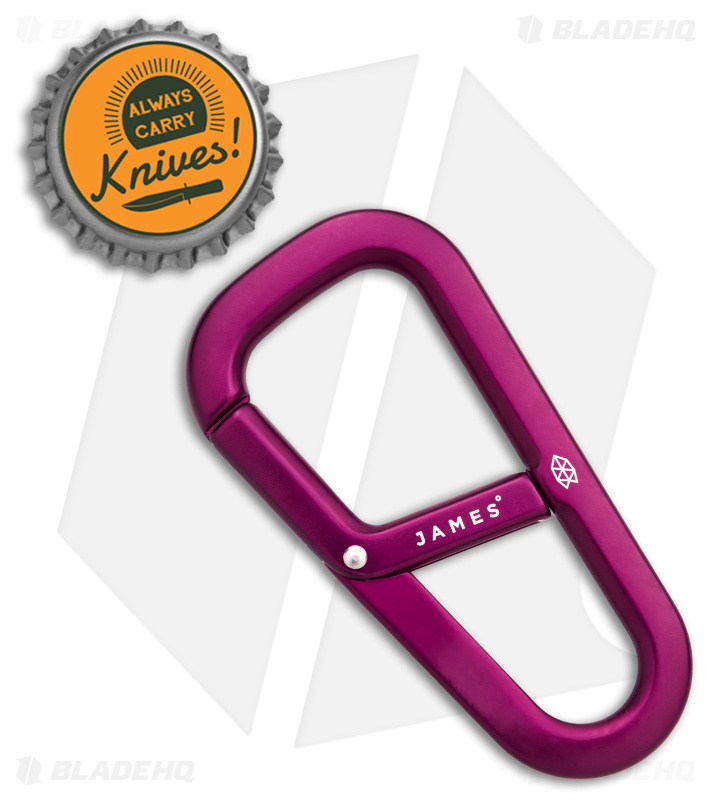 The James Brand The Hardin Carabiner - Purple