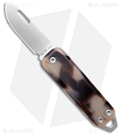The James Brand The Elko Slip Joint Keychain Knife Desert Tortoise (1.6" Satin)