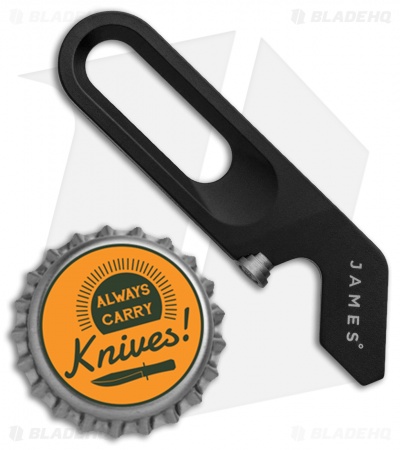 The James Brand The Halifax Titanium Bottle Opener - Black 