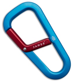 The James Brand The Hardin Carabiner - Cerulean/Red