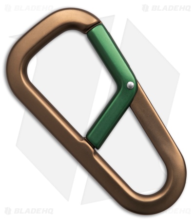 The James Brand The Hardin Carabiner - Tumbleweed + Dark Green