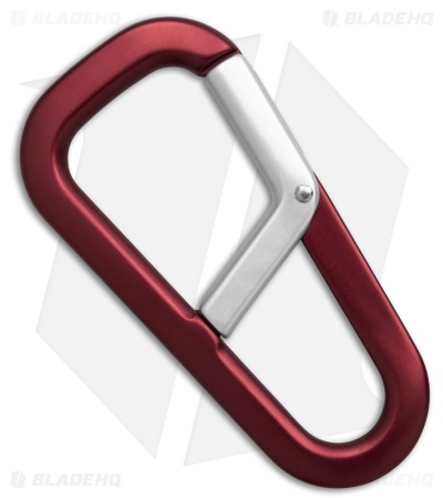 The James Brand The Hardin Carabiner - Wine Red + Silver