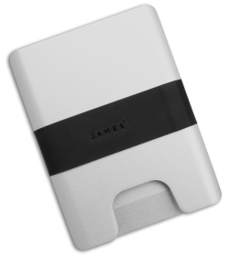 The James Brand The Lowe Wallet - Silver/Black