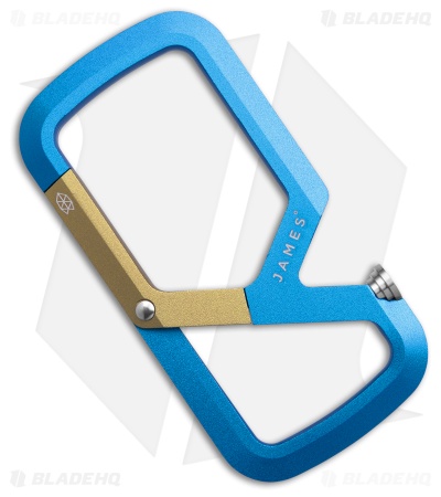 The James Brand The Mehlville Carabiner - Racer Blue + Olive Stone