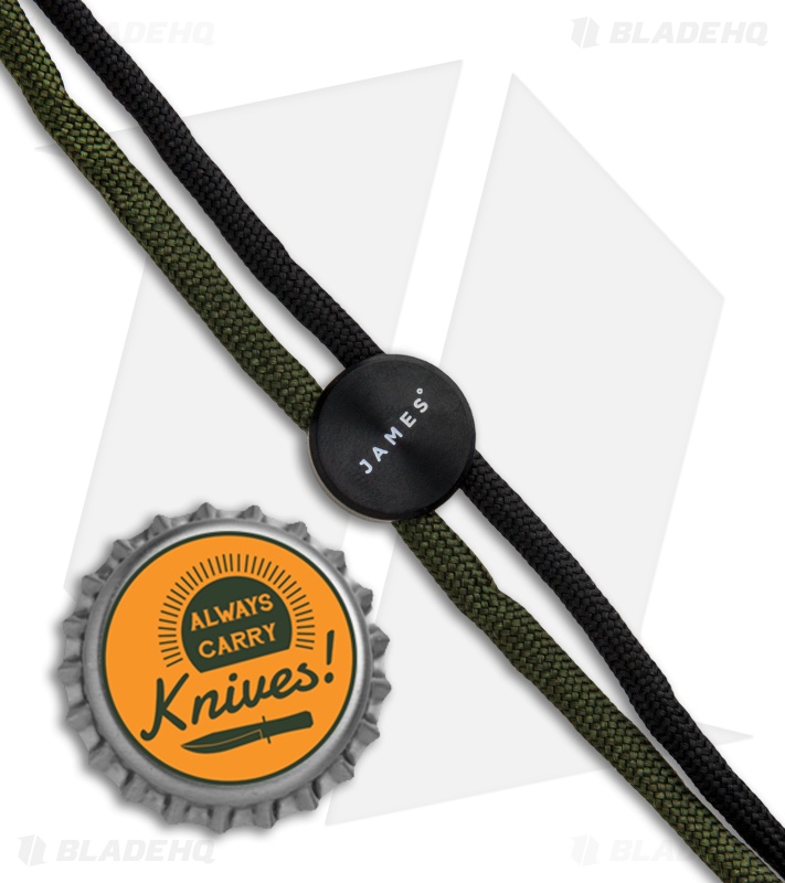The James Brand The Ulu Lanyard w/ Black Stainless Steel Bead