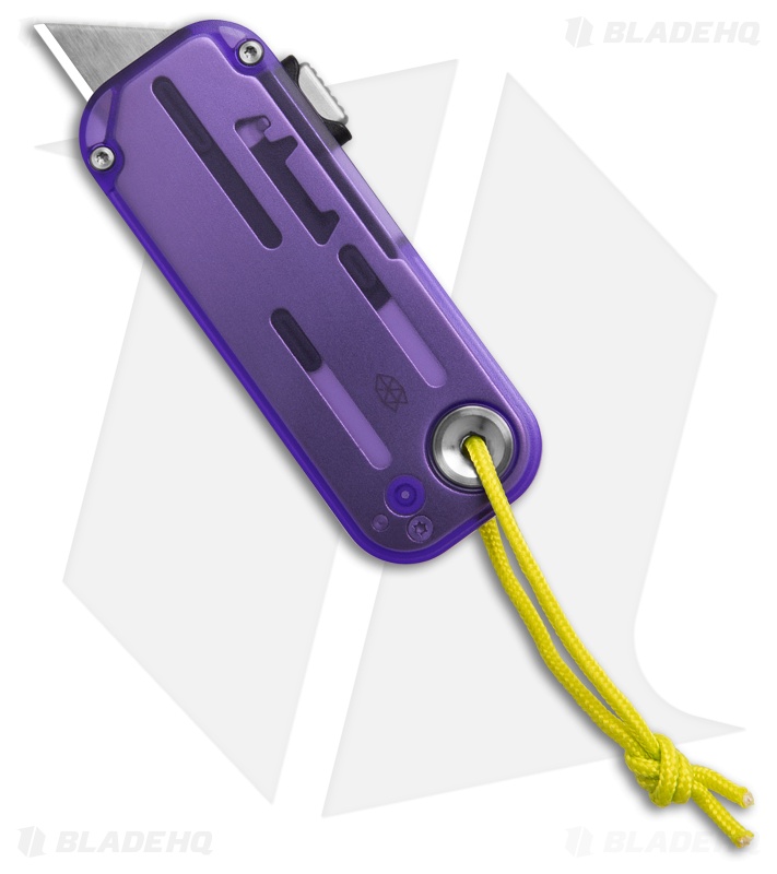The James Brand The Palmer PC Utility Knife Atomic Purple/Electric Green