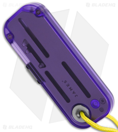 The James Brand The Palmer PC Utility Knife Atomic Purple/Electric Green