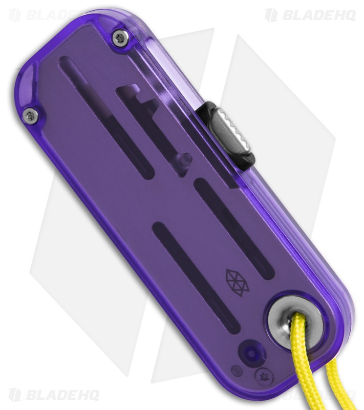 The James Brand The Palmer PC Utility Knife Atomic Purple/Electric Green