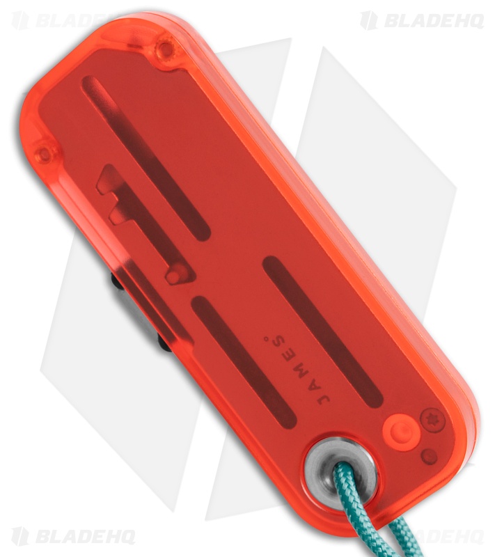 The James Brand The Palmer PC Utility Knife Coral/Turquoise