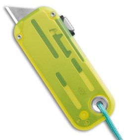 The James Brand The Palmer PC Utility Knife Electric Green/Turquoise