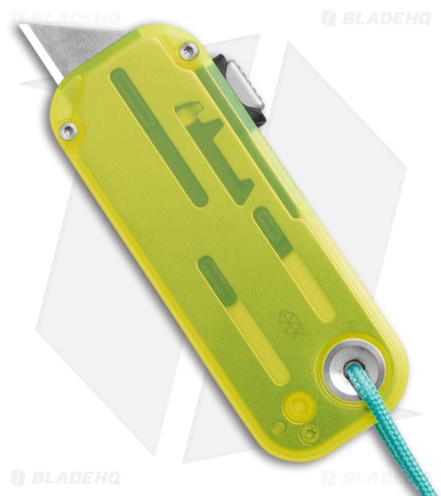 The James Brand The Palmer PC Knife Electric Green/Turquoise