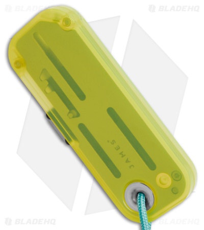 The James Brand The Palmer PC Utility Knife Electric Green/Turquoise