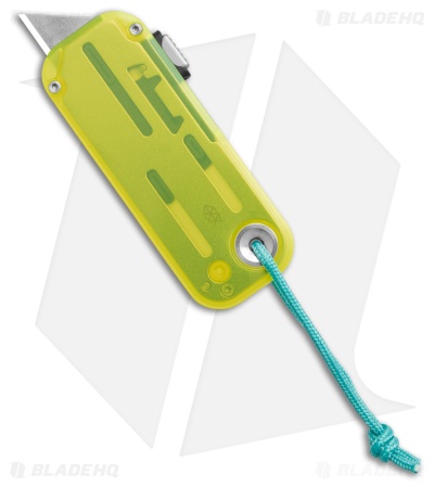 The James Brand The Palmer PC Utility Knife Electric Green/Turquoise