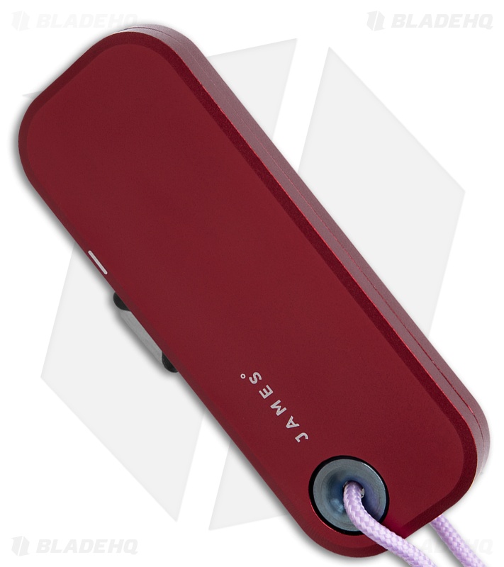 The James Brand The Palmer Utility Knife Mulberry + Blue Aluminum (0.56" Satin)