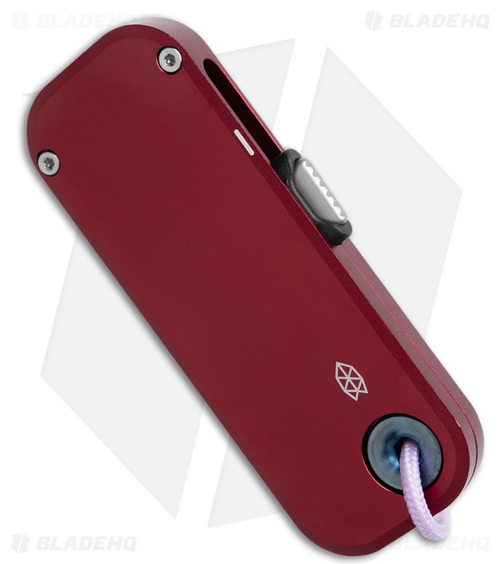 The James Brand The Palmer Utility Knife Mulberry + Blue Aluminum (0.56" Satin)
