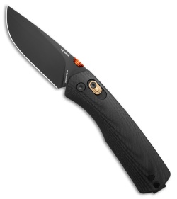 The James Brand The Carter Ambi-Slider Knife Black + Fire G-10 (2.8" Black)