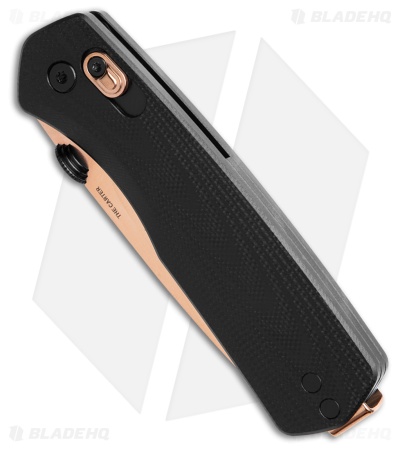 The James Brand The Carter Ambi-Slider Knife Black G-10 (2.8" Rose Gold)