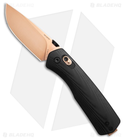 The James Brand The Carter Ambi-Slider Knife Black G-10 (2.8" Rose Gold)